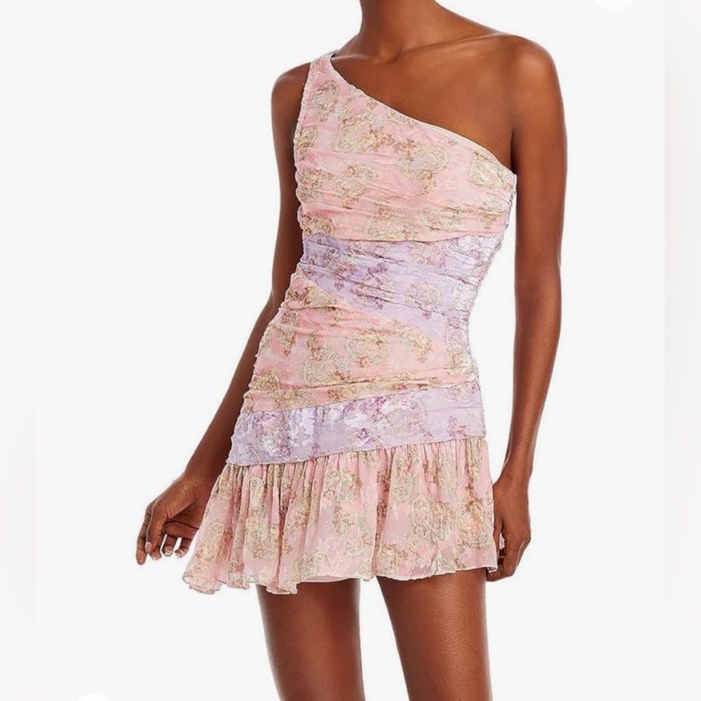 NWT LoveShackFancy Zietta Dress in Dusty Amethyst